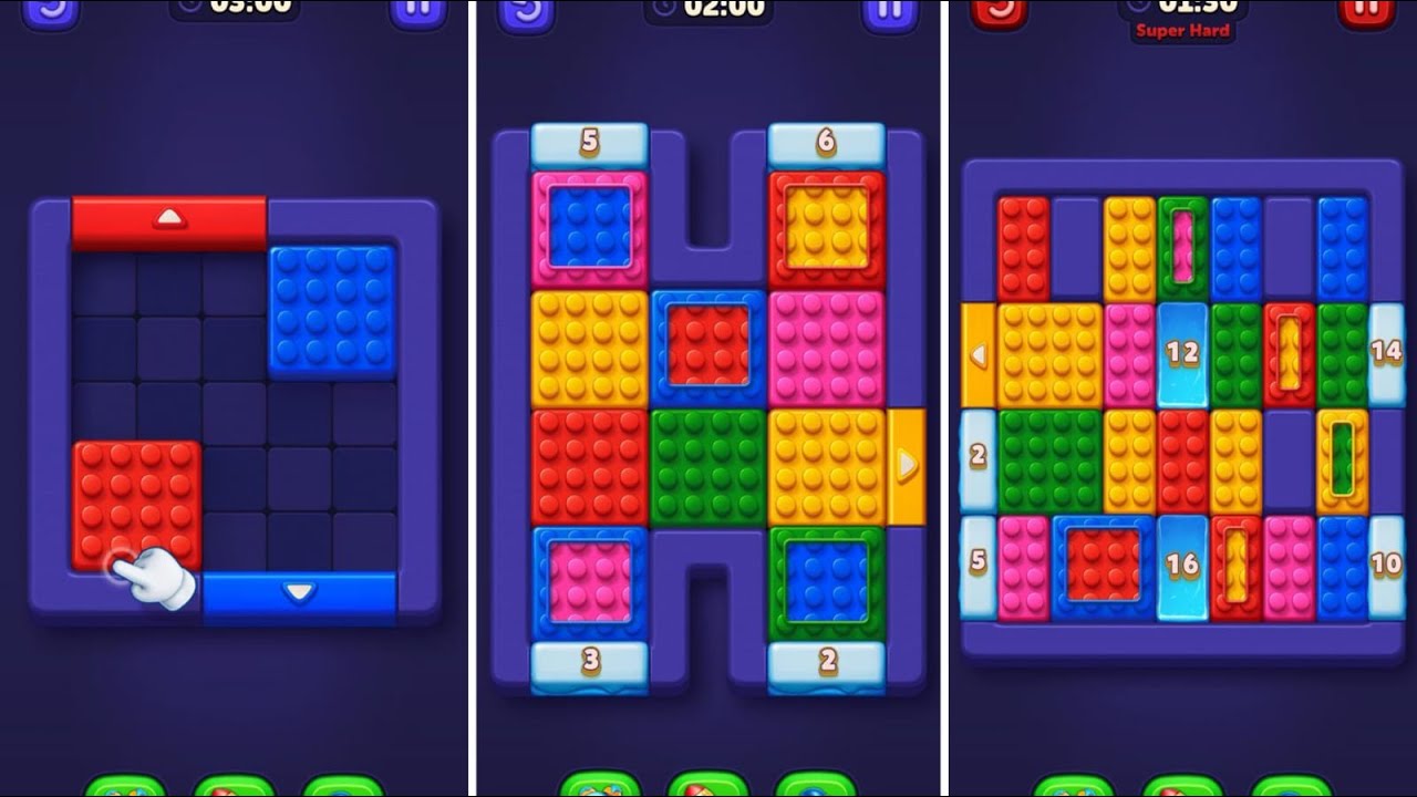 Block Out Color Sort Puzzle Levels 1-20 Walkthrough