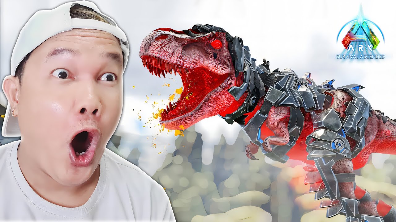 មិនគួរអោយជឿទេមេធំឆ្លងភពមកហើយ😱! ARK Survival Ascended Cambodia Part 77