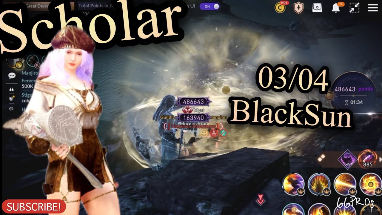 Black Desert Mobile Hammer Gal  🔨Scholar🔨 BlackSun, Ok I’m done with hers hahaha, GGTY🤯