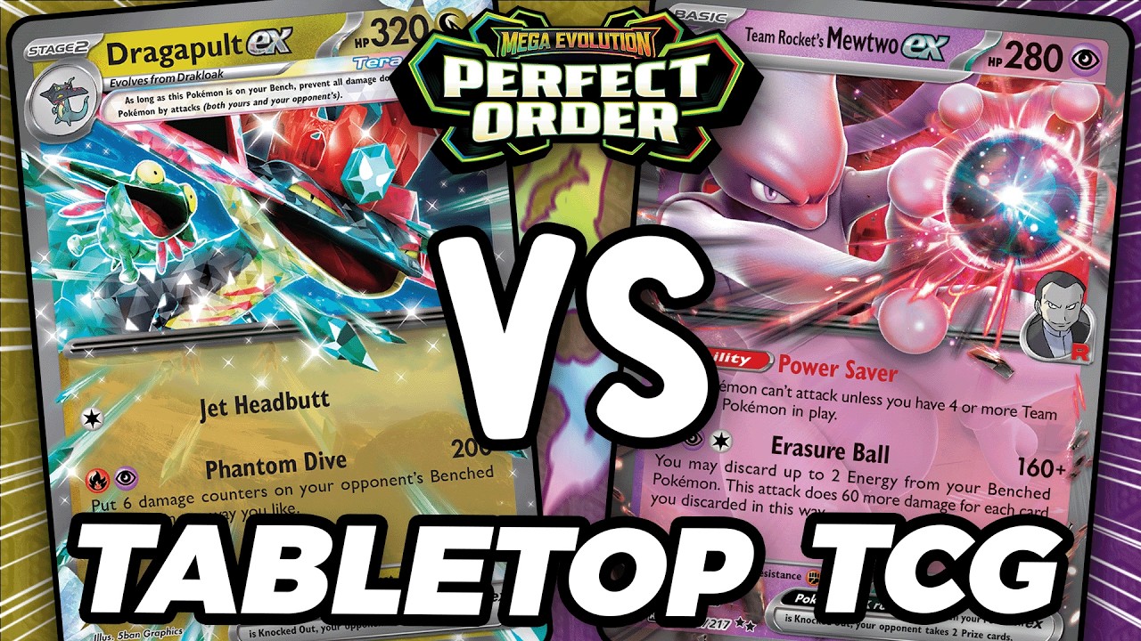 Сможет ли Драгапульт (Ex) победить Мьюту (Ex) из команды Ракета в этом матче настольной карточной...