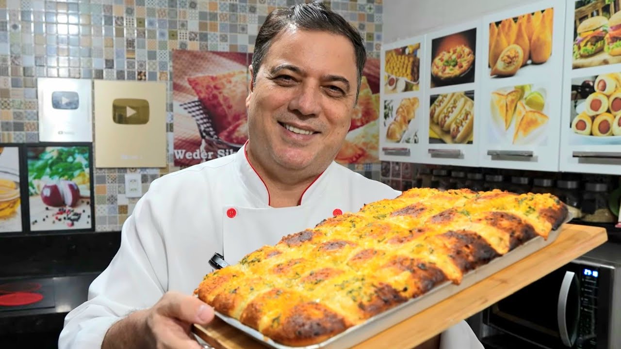 APRENDA FAZER PÃO DE ALHO FÁCIL UMA DELÍCIA 