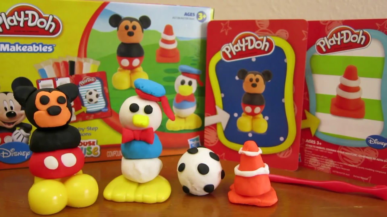 Play Doh Mickey Mouse and Minnie Mouse Disney Play-Doh Playsets SUPER Video