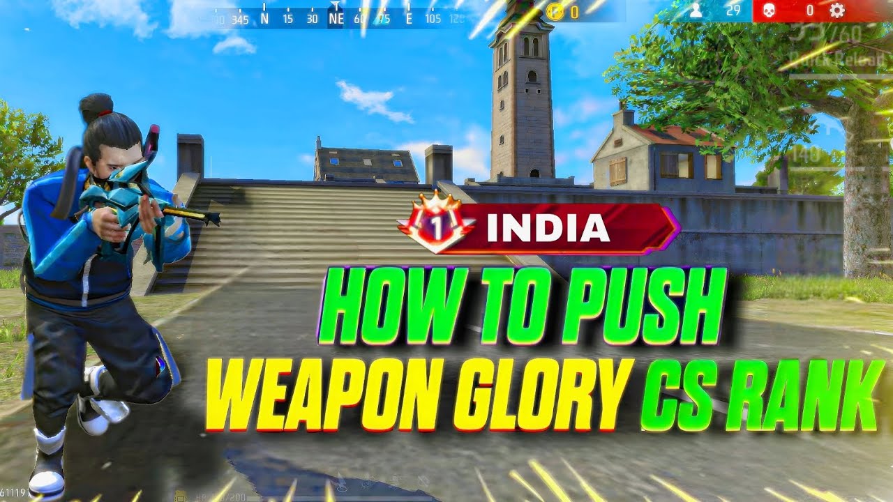 CS RANK WEAPON GLORY PUSH KAISE KARE ✅ HOW TO PUSH CS RANK WEAPON GLORY IN FREE FIRE #freefireindia