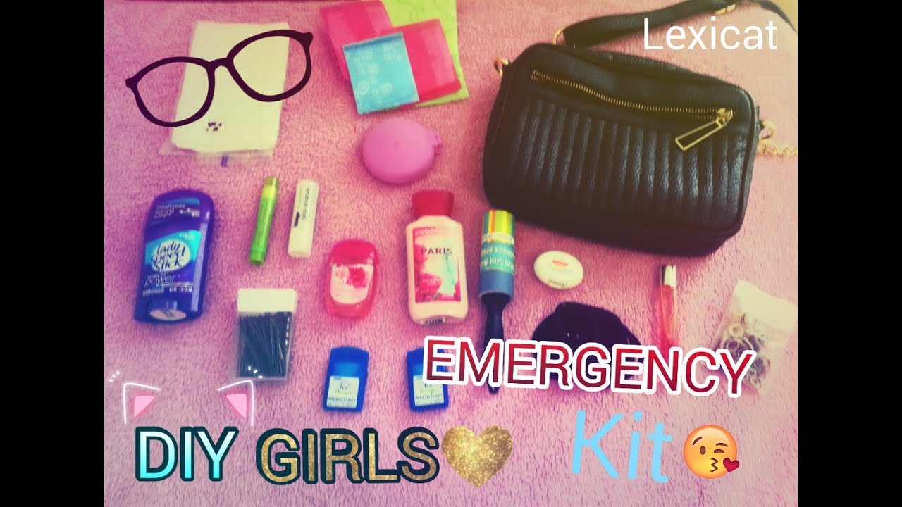 ♡ DIY School EMERGENCY kit for girls♡ {2016-17}