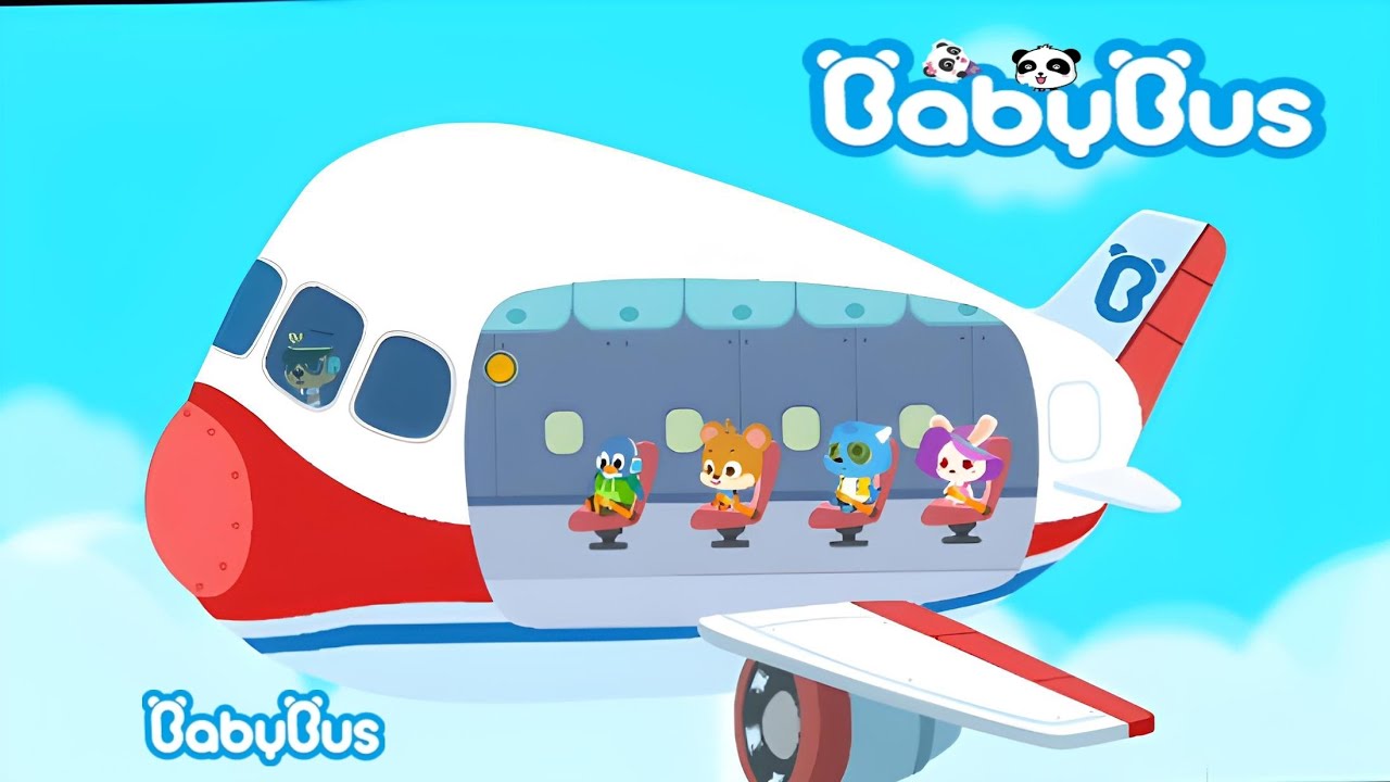 BabyBus Baby panda 🐼 Jurney With Airplane| Baby Bus #babybus #cartoone 