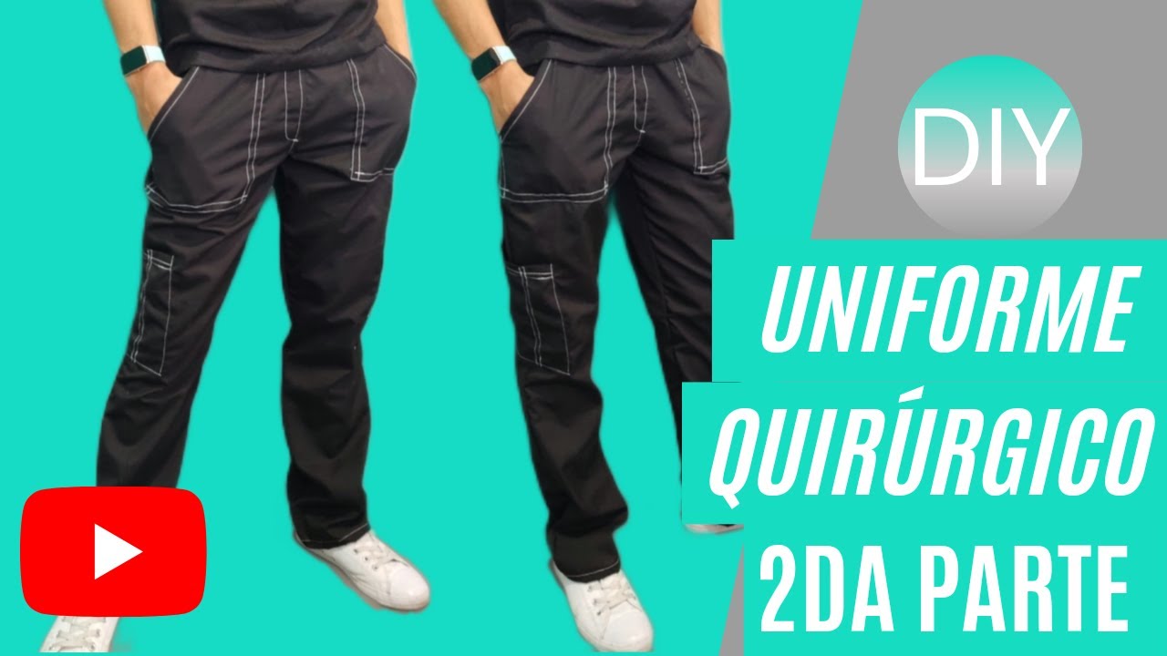 Como hacer un uniforme Quirúrgico Super Fácil! (Parte 2 Pantalón)