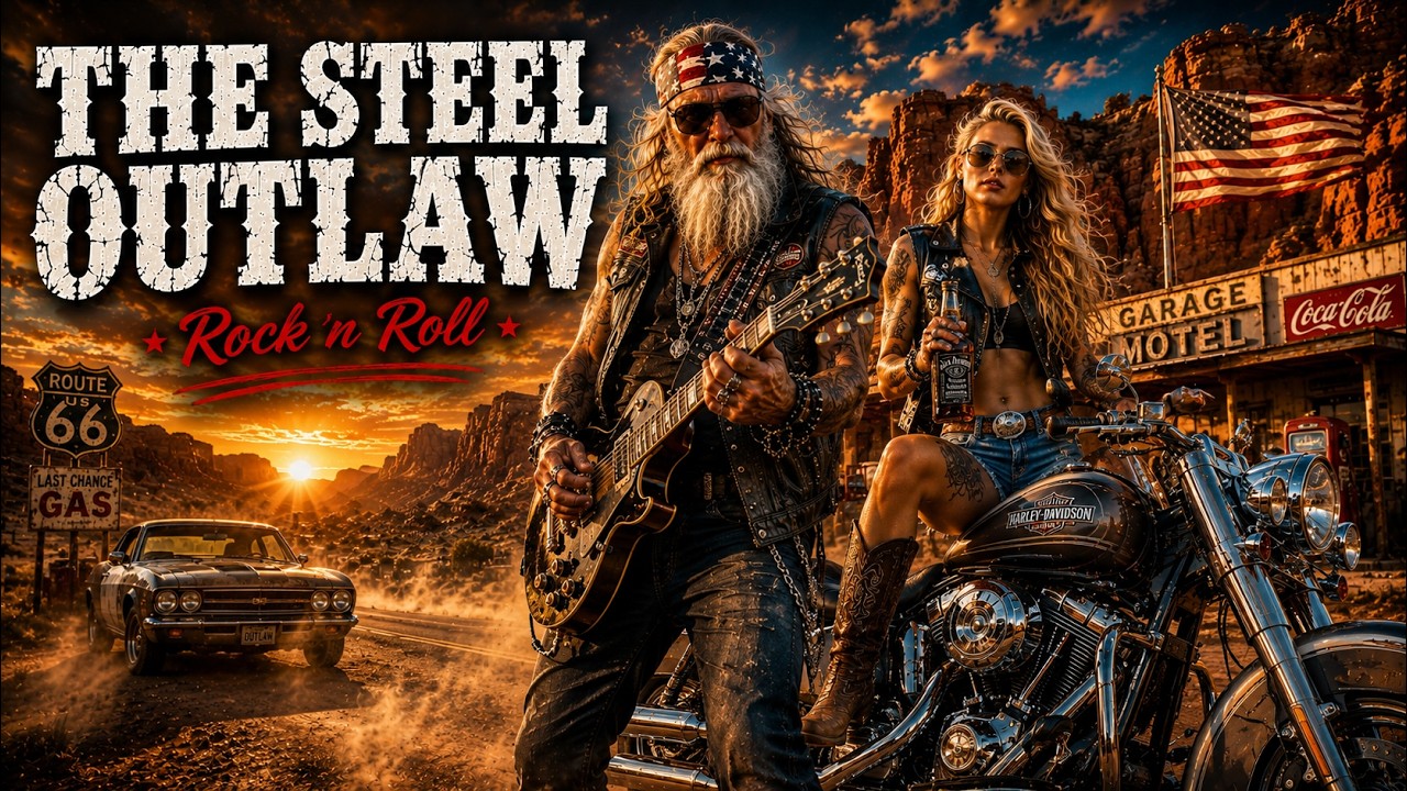 Whiskey, Chrome & Wild Highways | Route 66 Rock &rsquo;n Roll Rebels 🇺🇸 #rocknroll #outlawrock