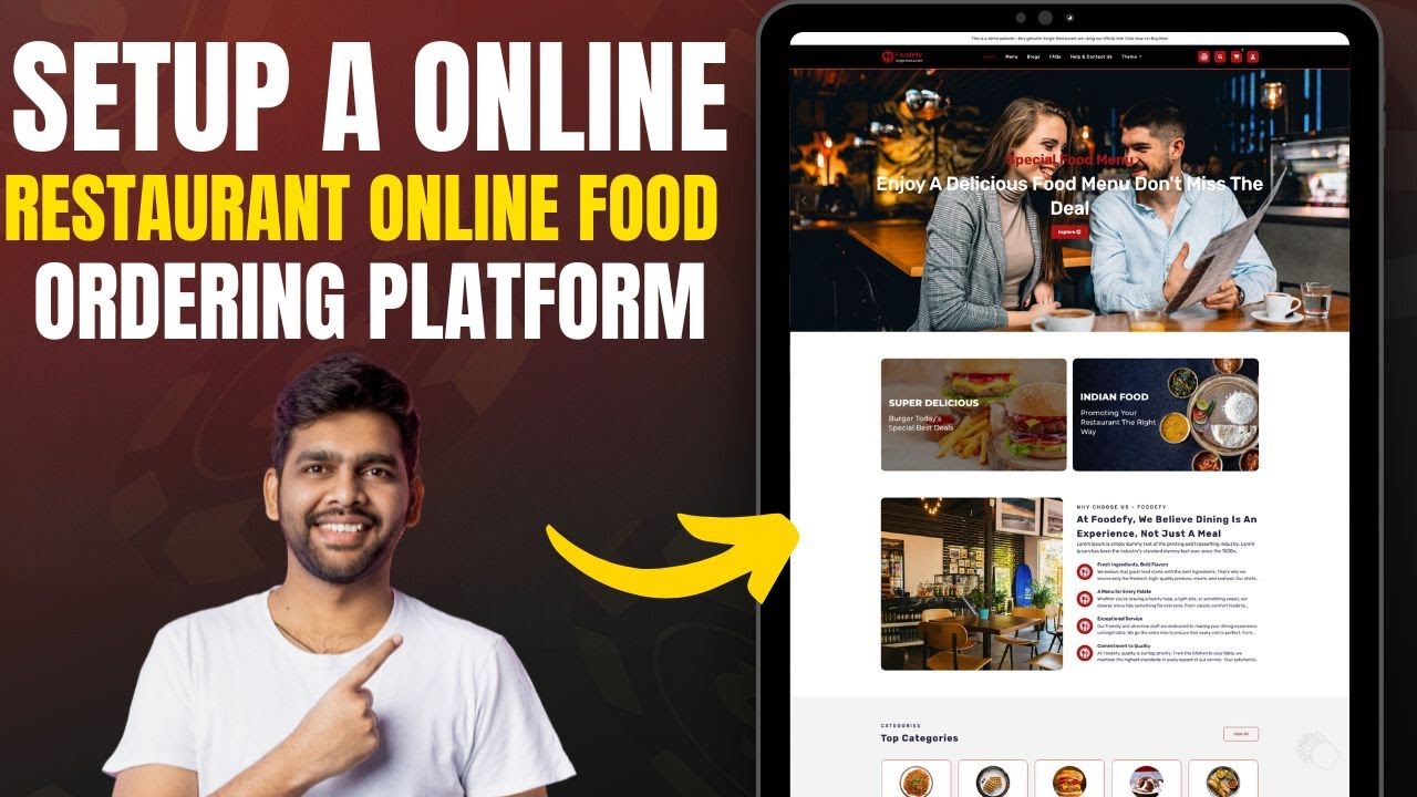 How to Set Up a Restaurant Online Food Ordering Website Platform | Full Step-by-Step Guide