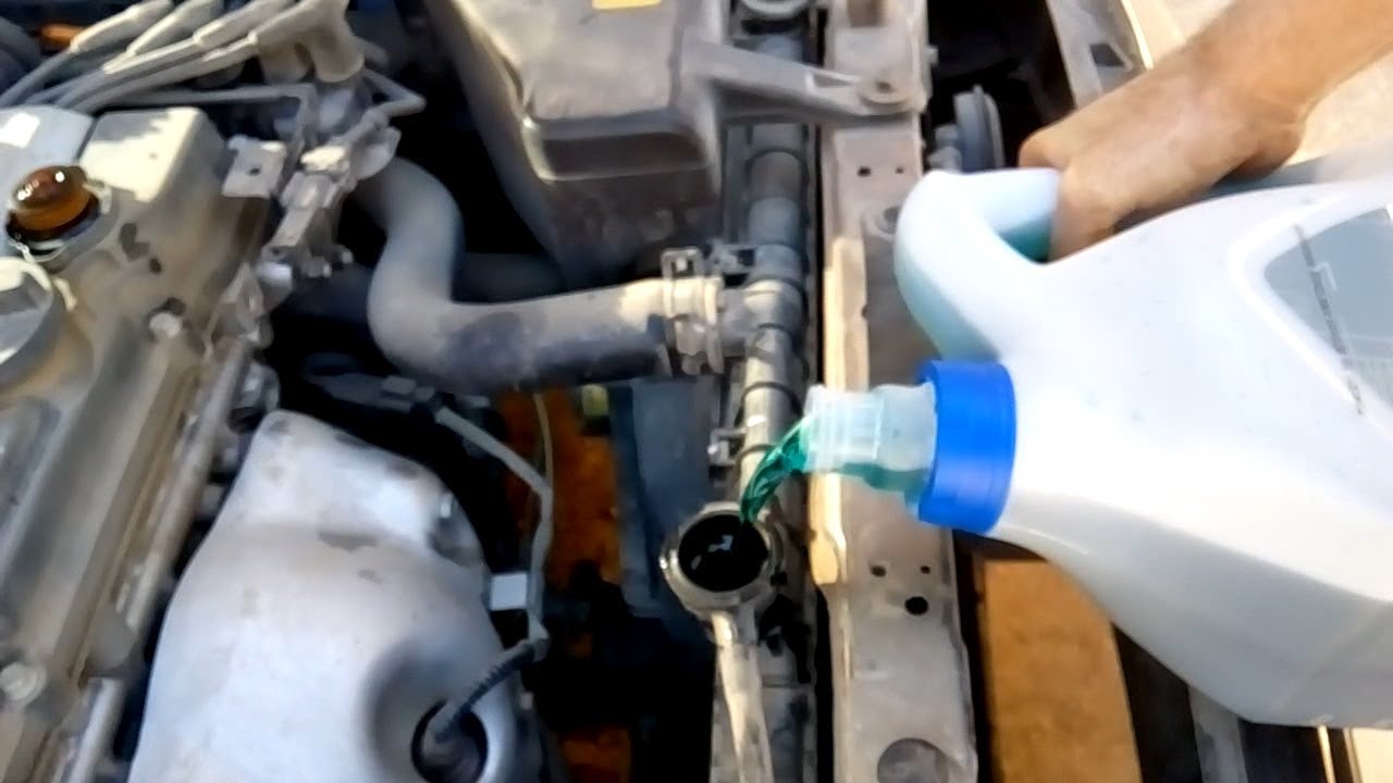 تغيير مياة الريدايتر السيارة