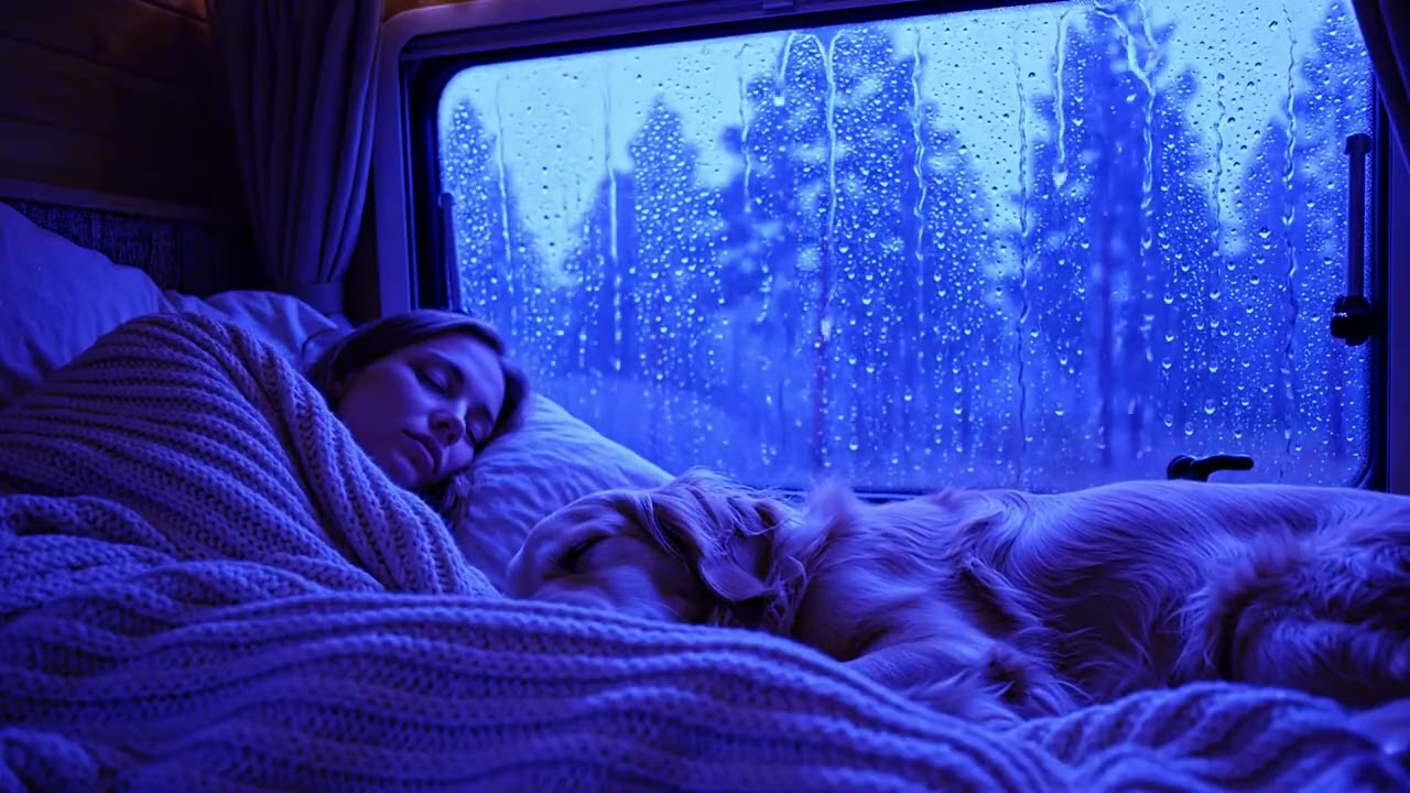 Deep Inner Calm with Rain and Thunder in a Dark Peaceful Mood