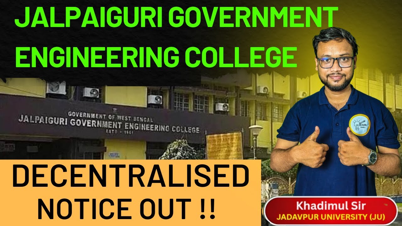 WBJEE 2025 DC ALERT 🚨 JALPAIGURI Govt Eng. College is a Game Changer!