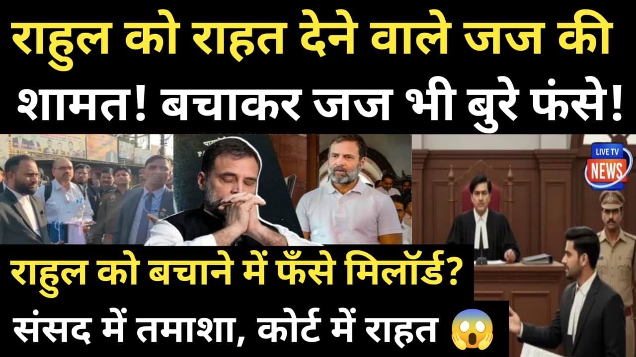 The judge, who defended Rahul Gandhi, is in trouble! Rahul gets relief, the judge is doomed!