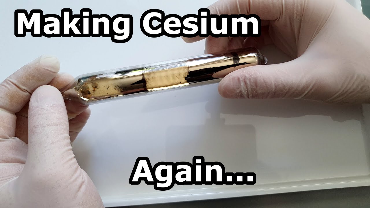 Making cesium and distilling it in my homemade still