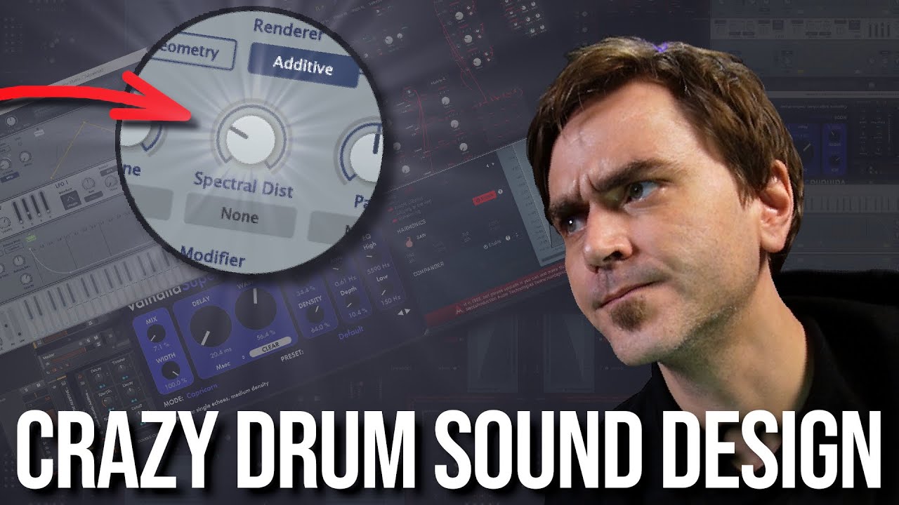 Crazy Drum Sound Design Technique — все бесплатные плагины + собственные устройства Bitwig