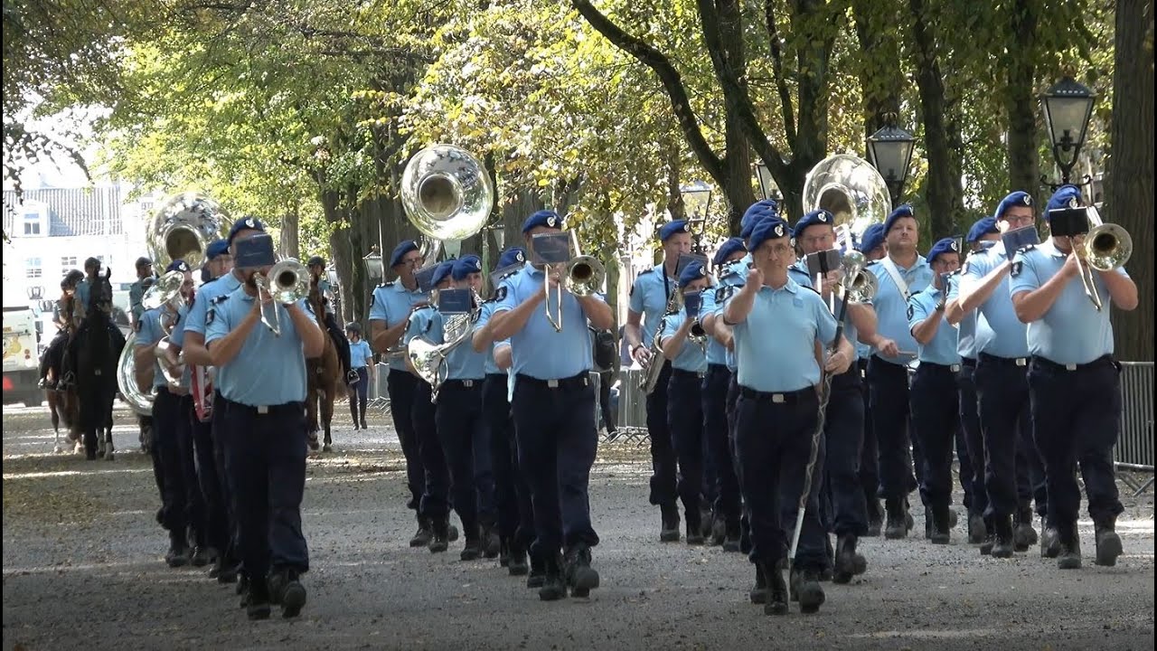 Orkest Kon. Marechaussee - Oefening Prinsjesdag Bereden Brigade Kon. Marechaussee - 2023