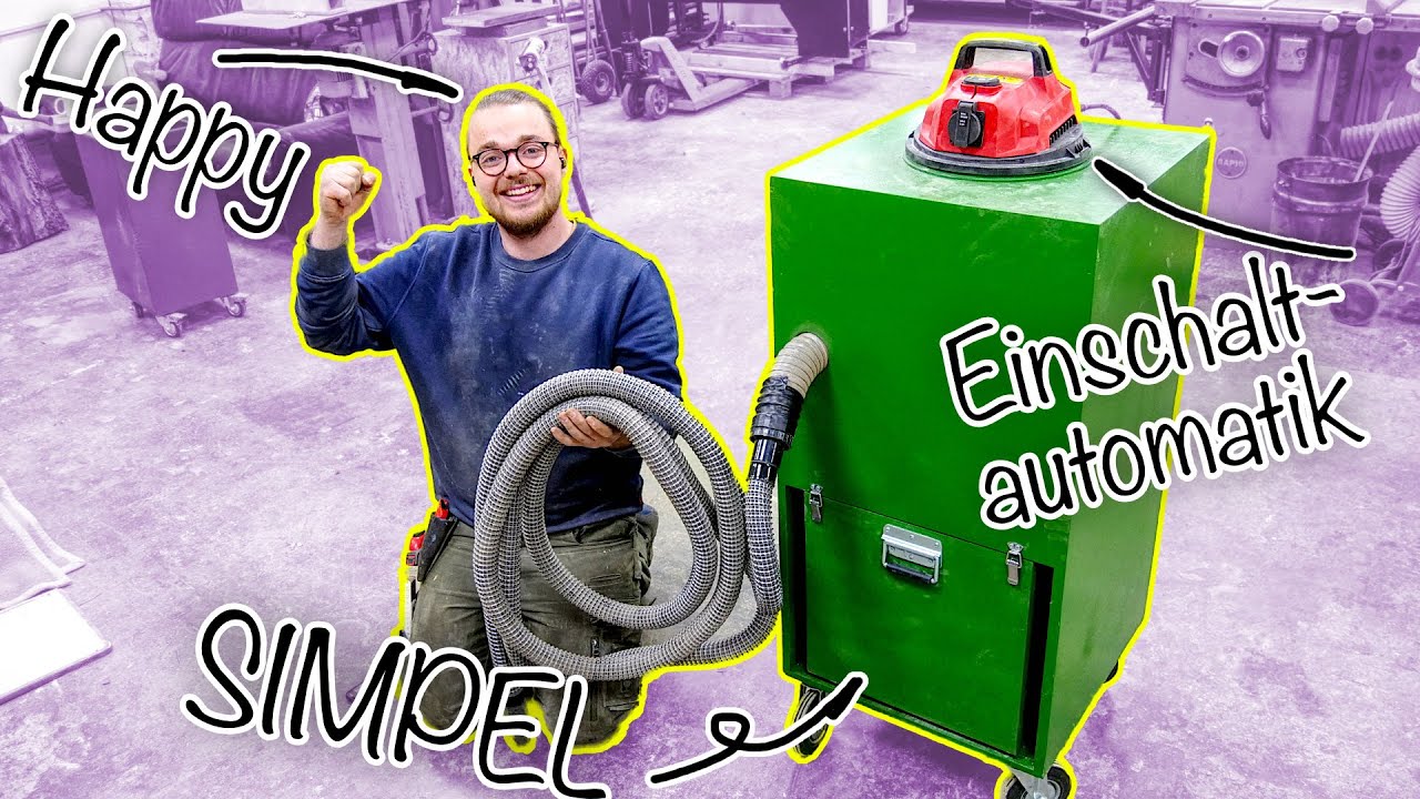👶Die SIMPELSTE Absauganlage auf YOUTUBE👶 Keine Elektroarbeiten notwendig, mit Einschaltautomatik!