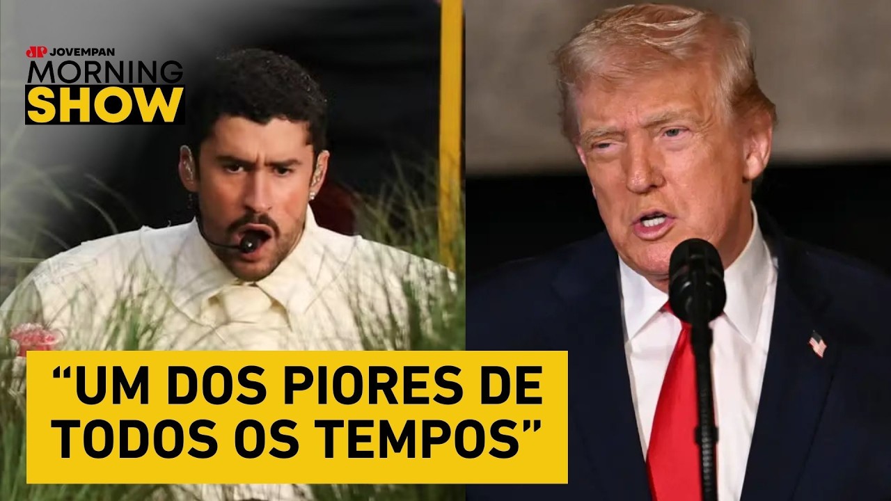 BAD BUNNY alfineta TRUMP no SUPER BOWL e presidente REAGE