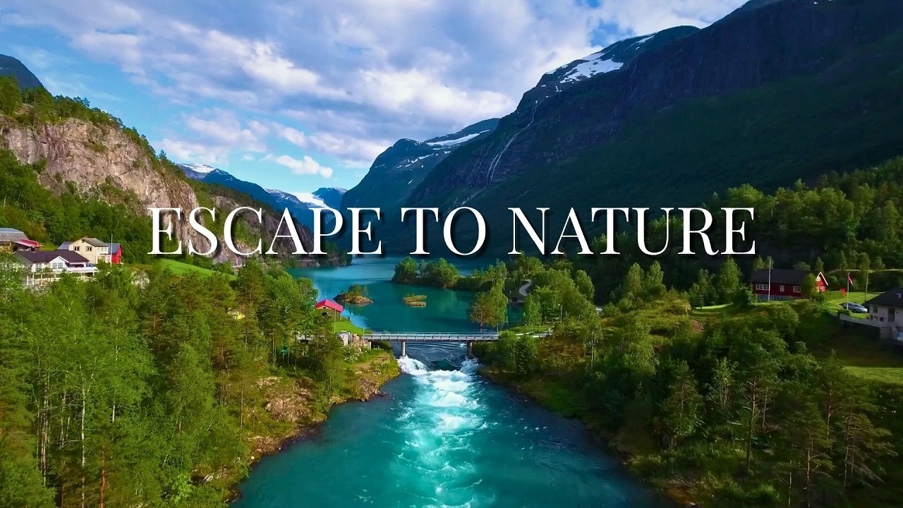 Escape the World 🌎 Beautiful Nature Around the Globe with Soothing Piano Music