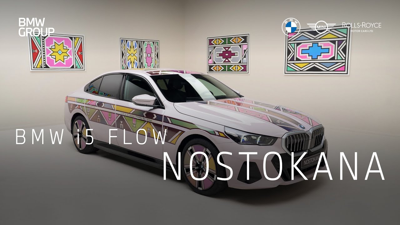 BMW i5 FLOW NOSTOKANA - fascinating colour changing exterior