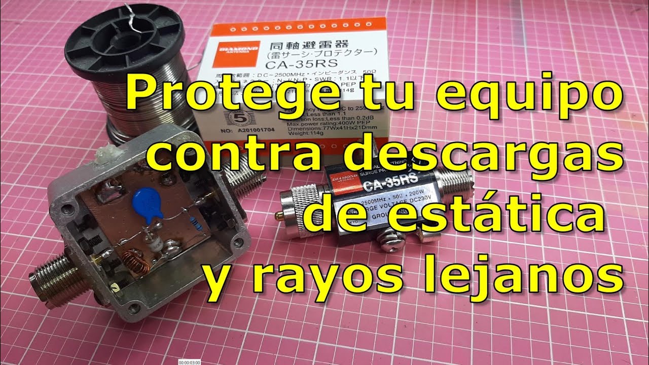 082 - DISEÑANDO UN PROTECTOR CONTRA DESCARGAS DE ESTATICA y DESCARGAS DE RAYOS LEJANAS