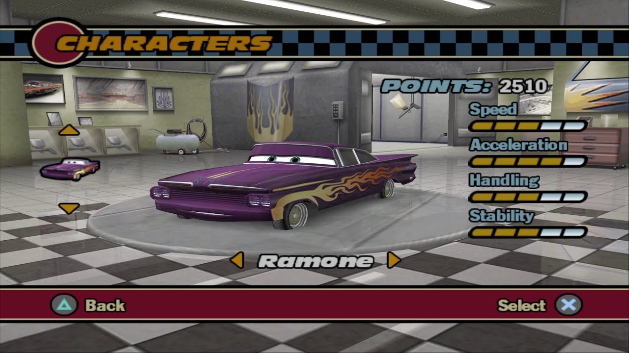 Cars PS2 - Ramone Gameplay (PCSX2)