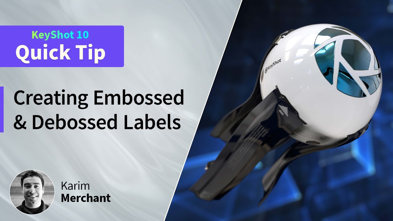 KeyShot Quick Tip - Creating Embossed & Debossed Labels