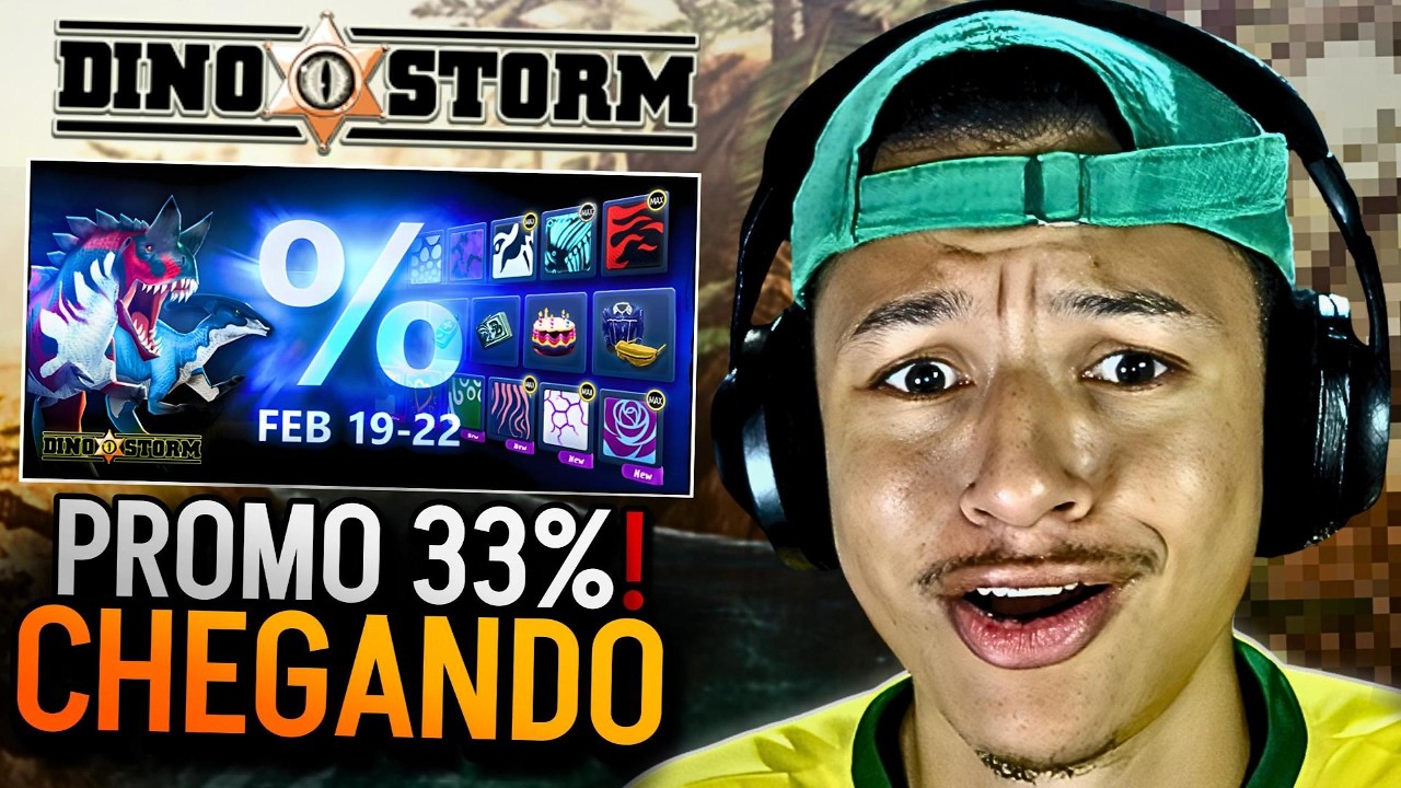 DINO STORM | PROMOÇÃO RELÂMPAGO! TÁ CHEGANDO 33% DE DESCONTO CONFERE COMIGO | PT-BR 2026