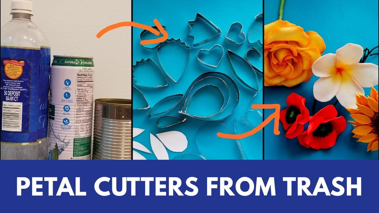 Petal Cutters From Trash for Flower making/Plumeria Flower/DIY Flower Cutters