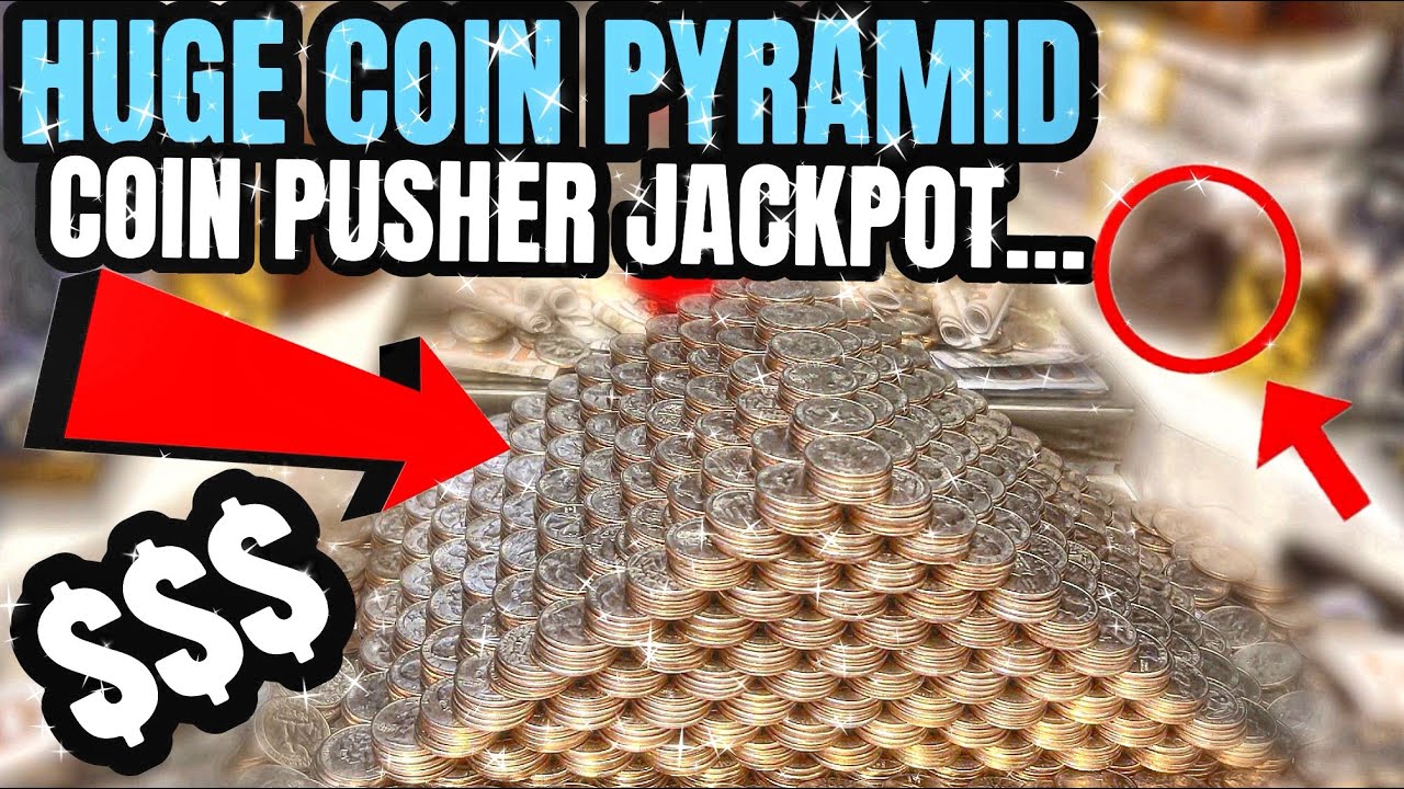 RECORD QUARTER PYRAMID&hellip; CRASHES DOWN INSIDE THE CASINO HIGH LIMIT COIN PUSHER MACHINE MEGA JACKPOT!