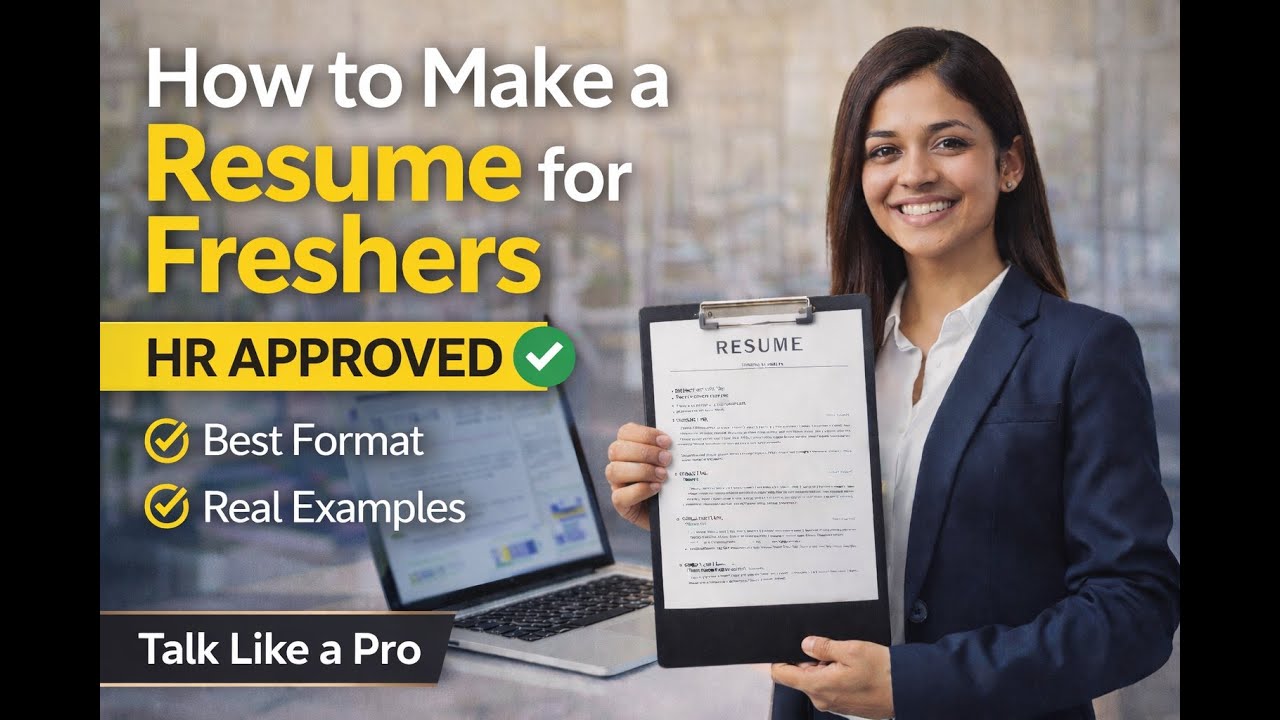 How to Make a Resume for Freshers | HR Approved Resume Format + Examples#resumebuilding# #ResumeTips