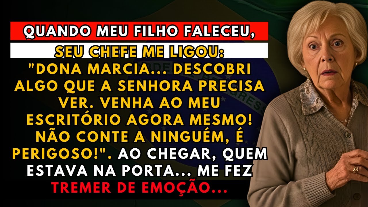 A HISTÓRIA REAL DESTA AVÓ👵MEU FILHO FALECEU, SEU CHEFE ME LIGOU DESESPERADO E ME FEZ TREMER...