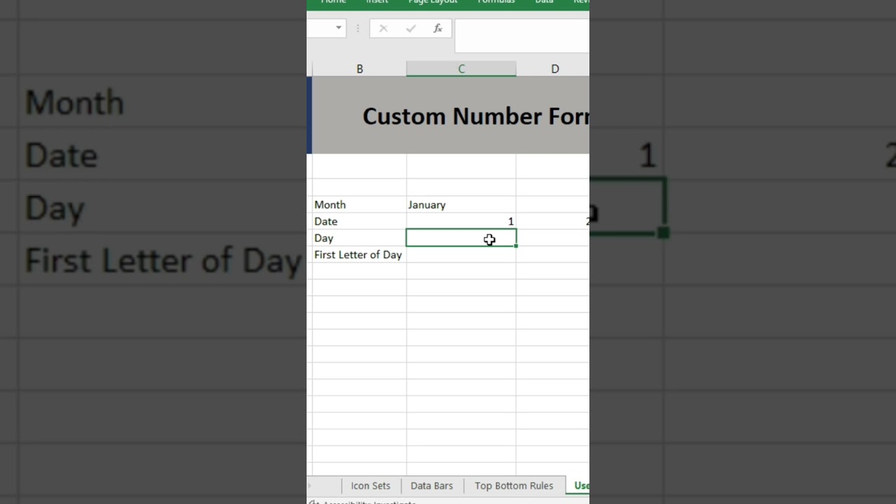 Custom Date formats in Excel