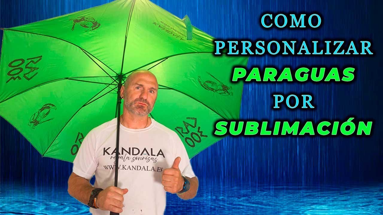 personaliza un paraguas por sublimación