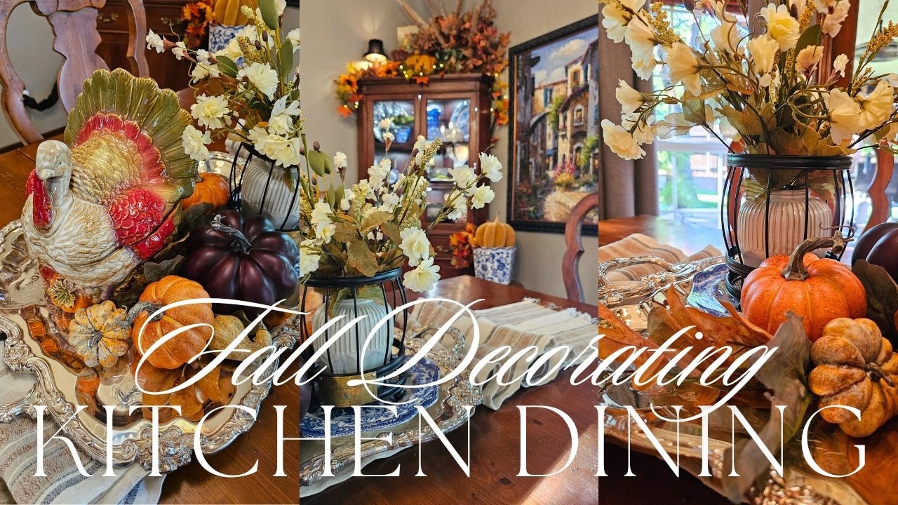 🍁COZY FALL KITCHEN DINING DECOR IDEAS🍁Home Decorating Ideas for Fall 2024