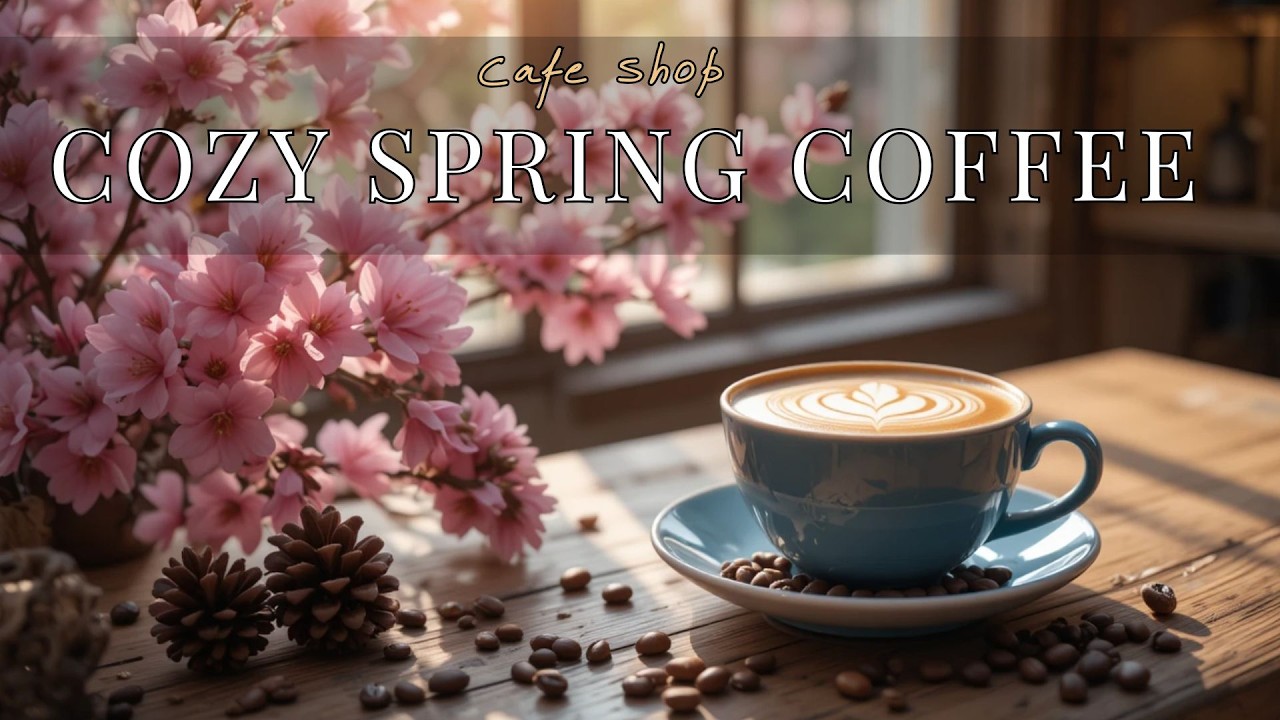Cozy Spring Morning Coffee ☕🌸 Relaxing Cafe Ambience & Soft Nature Vibes