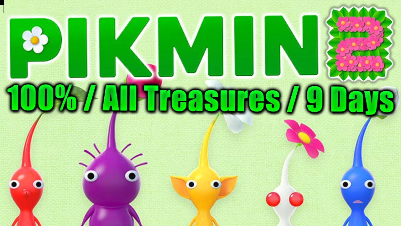 Pikmin 2 HD - Full Game Walkthrough [4K/All Treasures/9 Days]