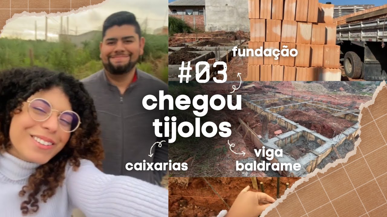 CHEGOU TIJOLOS! CAIXARIA, CONCRETOU A VIGA BALDRAME | #DiárioDeObra 03 - Sobrado dos sonhos