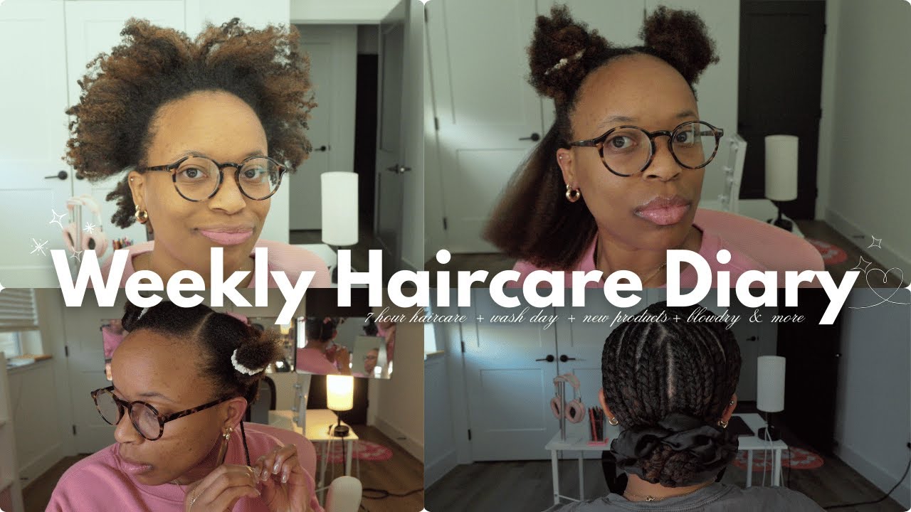 Low Manipulation Haircare Routine on Type 4 Hair| Weekly Haircare Diary