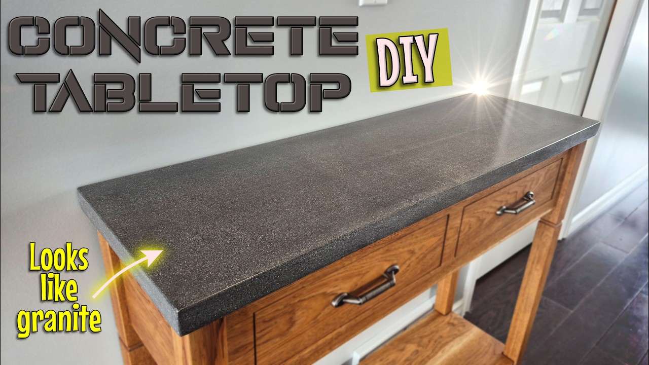 Beginners guide to a Pro finish ✨ // How to make a Concrete tabletop