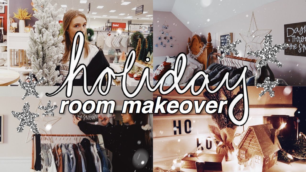 HOLIDAY ROOM MAKEOVER 2019 | cleaning & decorating 🎄