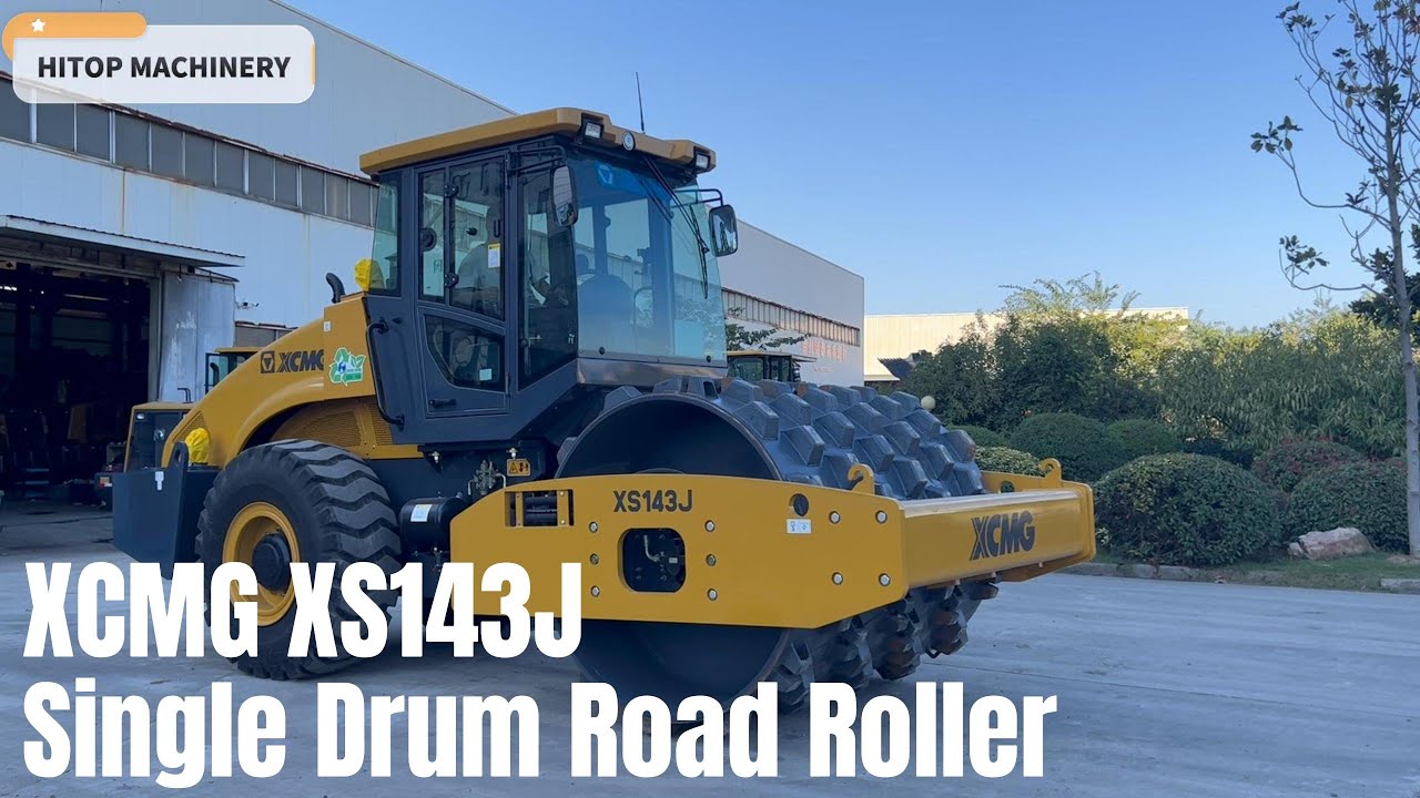 XCMG 14 toneladas compactador de XS143J rodillo de camino vibraci&oacute;n para exportaci&oacute;n
