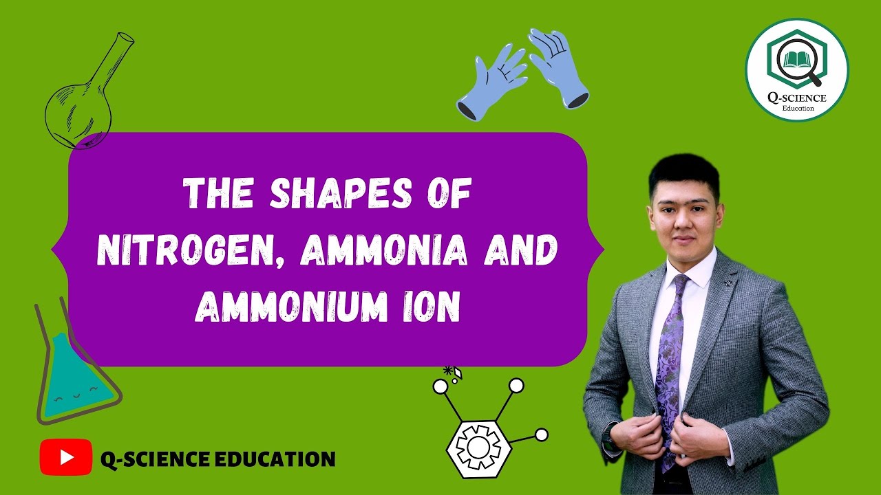 The shapes of nitrogen, ammonia and ammonium ion explained via quantum-chemistry calculation