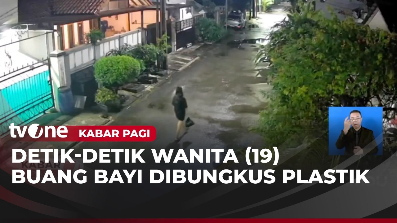 CCTV Remaja 19 Tahun Buang Bayi Hasil Hubungan Gelap | Kabar Pagi