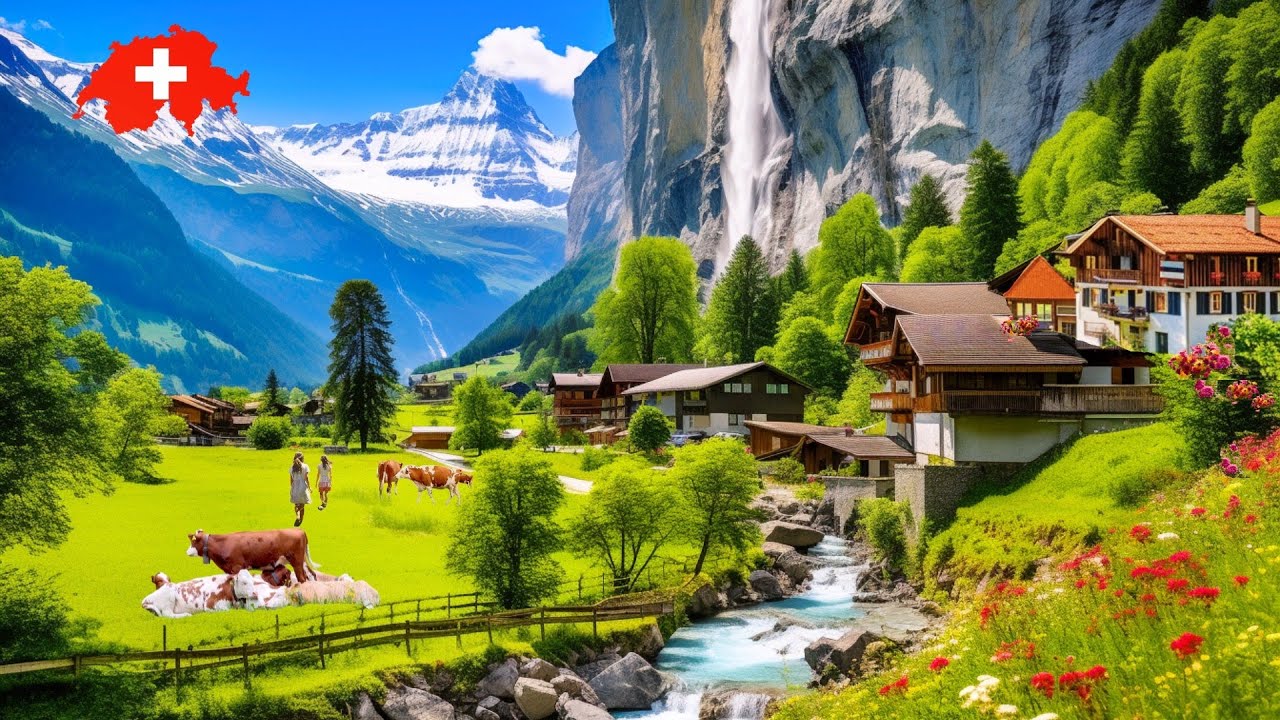 Best Switzerland Village Tour 🇨🇭 Breathtaking fresh Walk through the Most Beautiful Swiss Villages
