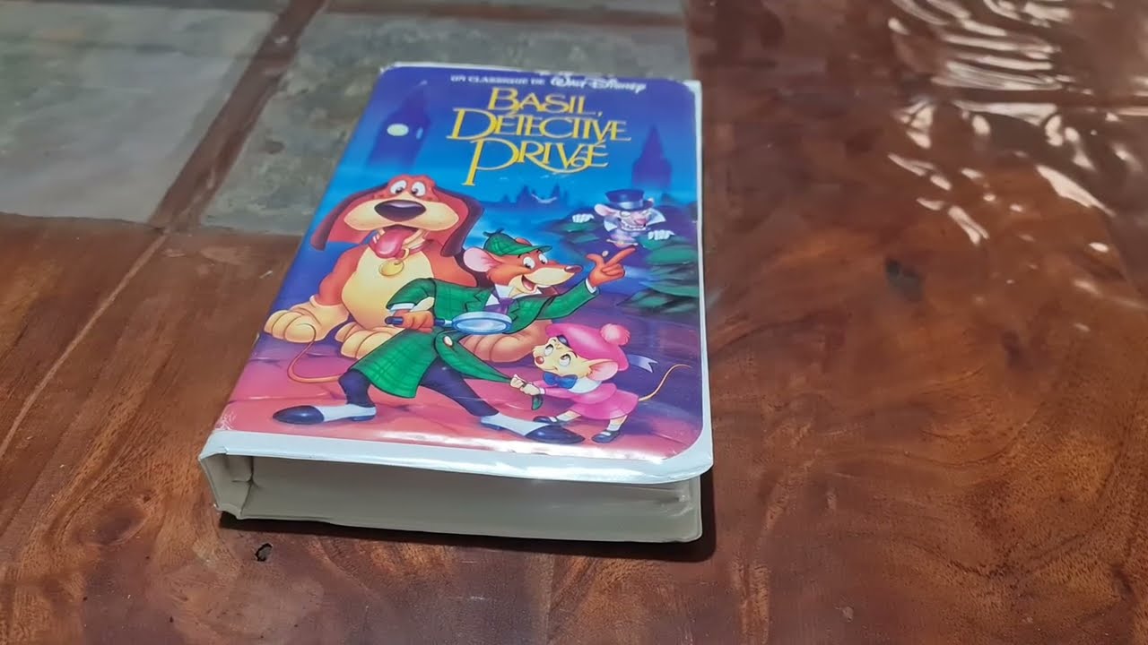 Walt Disney'S The Great Mouse Detective Basil, Détective Privé (1986) VHS Unboxing