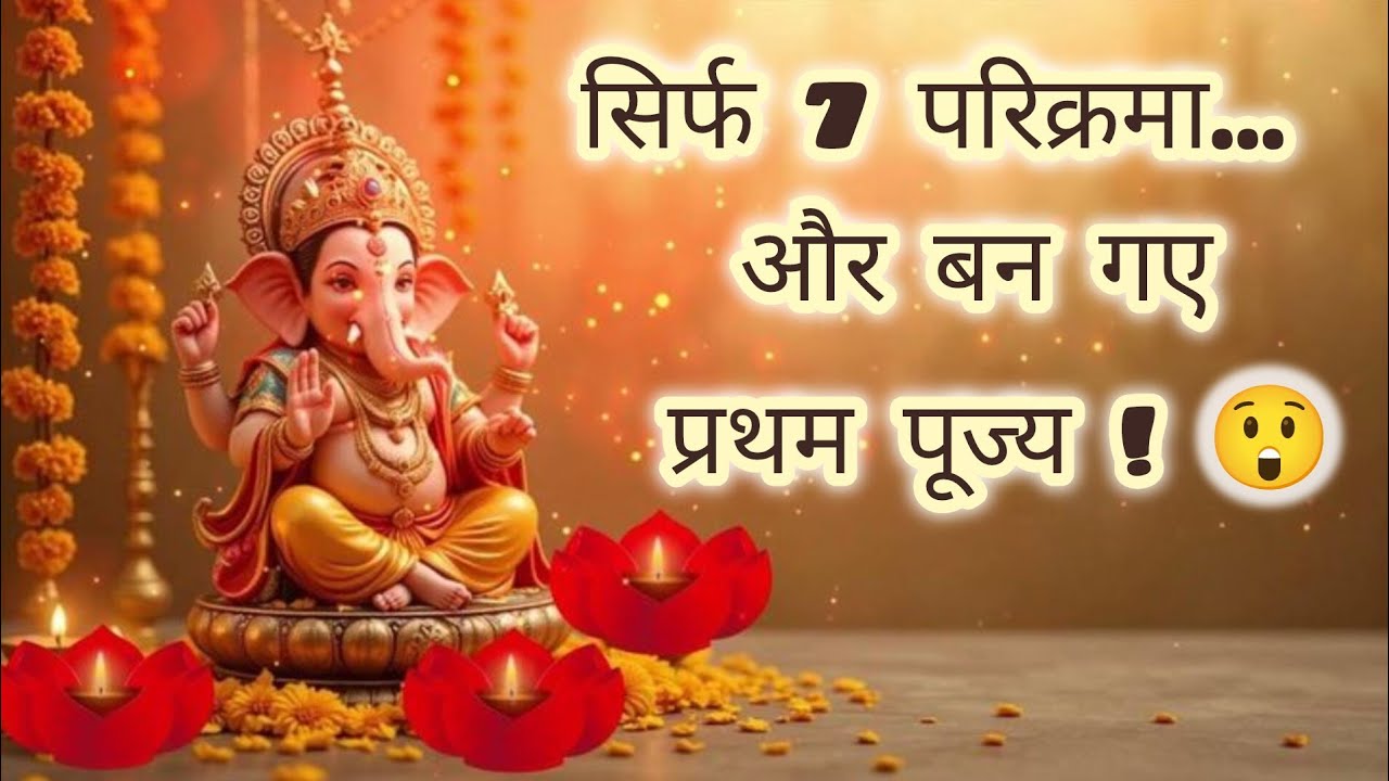 गणेश जी कैसे बने प्रथम पूज्य? | माता-पिता की परिक्रमा का गुप्त रहस्य | Ganesh Ji Ki Adbhut Katha 