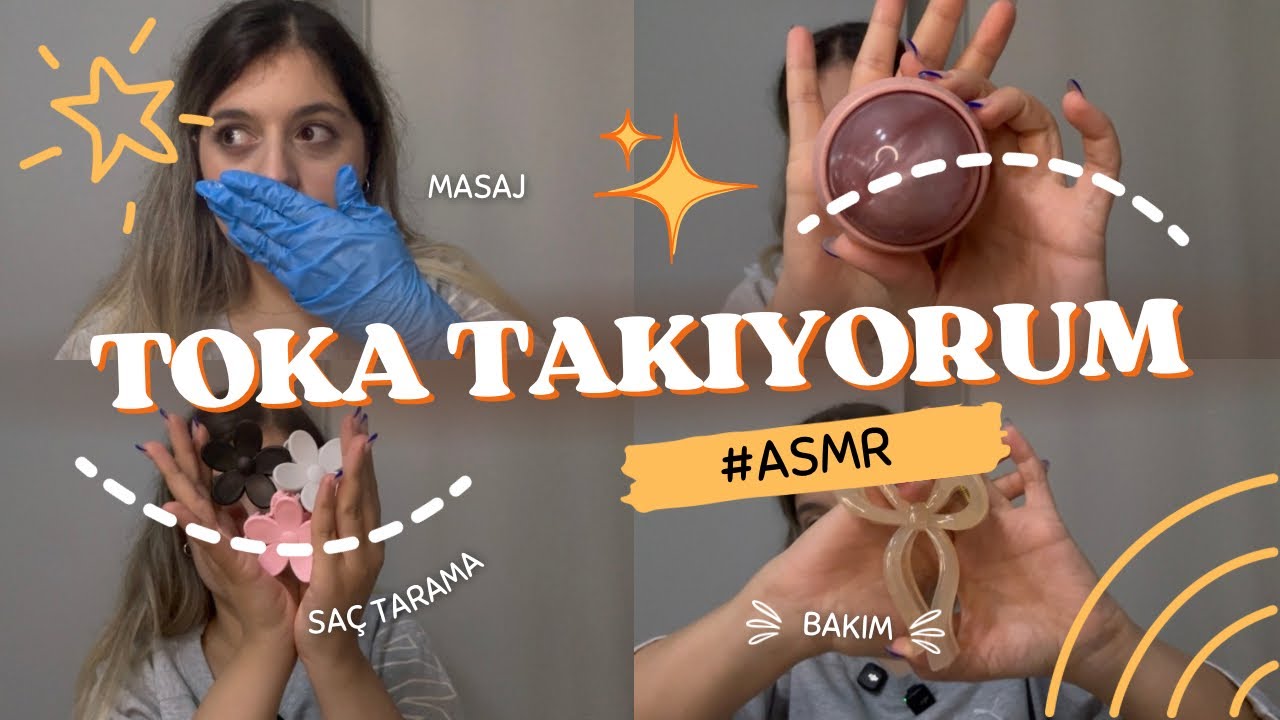 SAÇINA TOKA TAKIYORUM🧖🏼‍♀️  #ASMR (Toka çıkarma, bakım) 💆🏻‍♀️