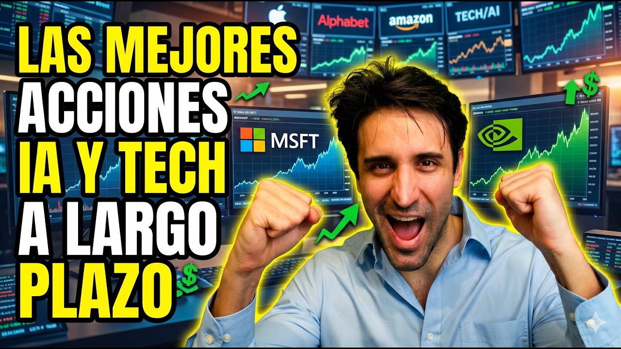 ACCIONES de Tecnolog&iacute;a e IA en las que INVIERTO para los pr&oacute;ximos 3 a&ntilde;os