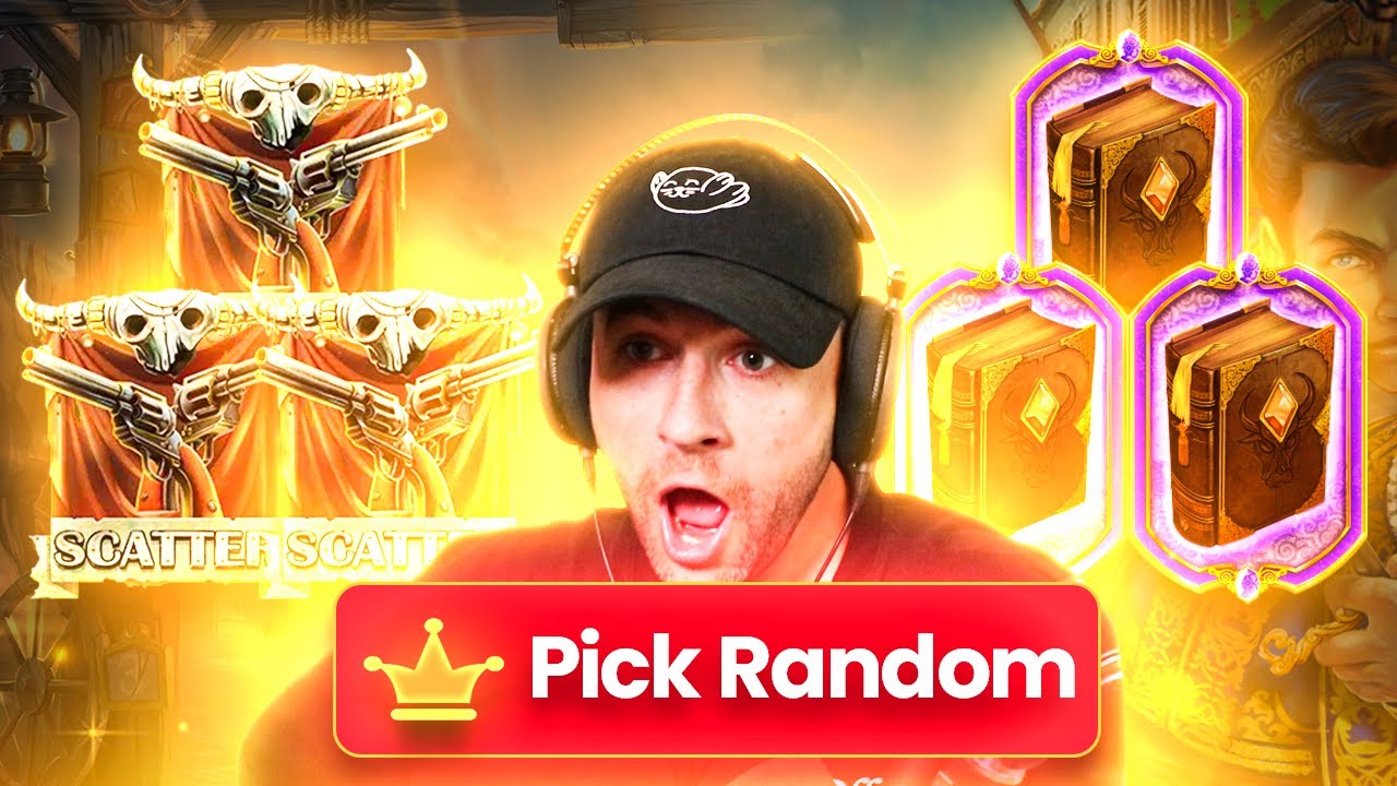 THIS BUTTON picks RANDOM SLOTS...  BIG SPINS & BONUSES ON THEM ALL!! (Bonus Buys)