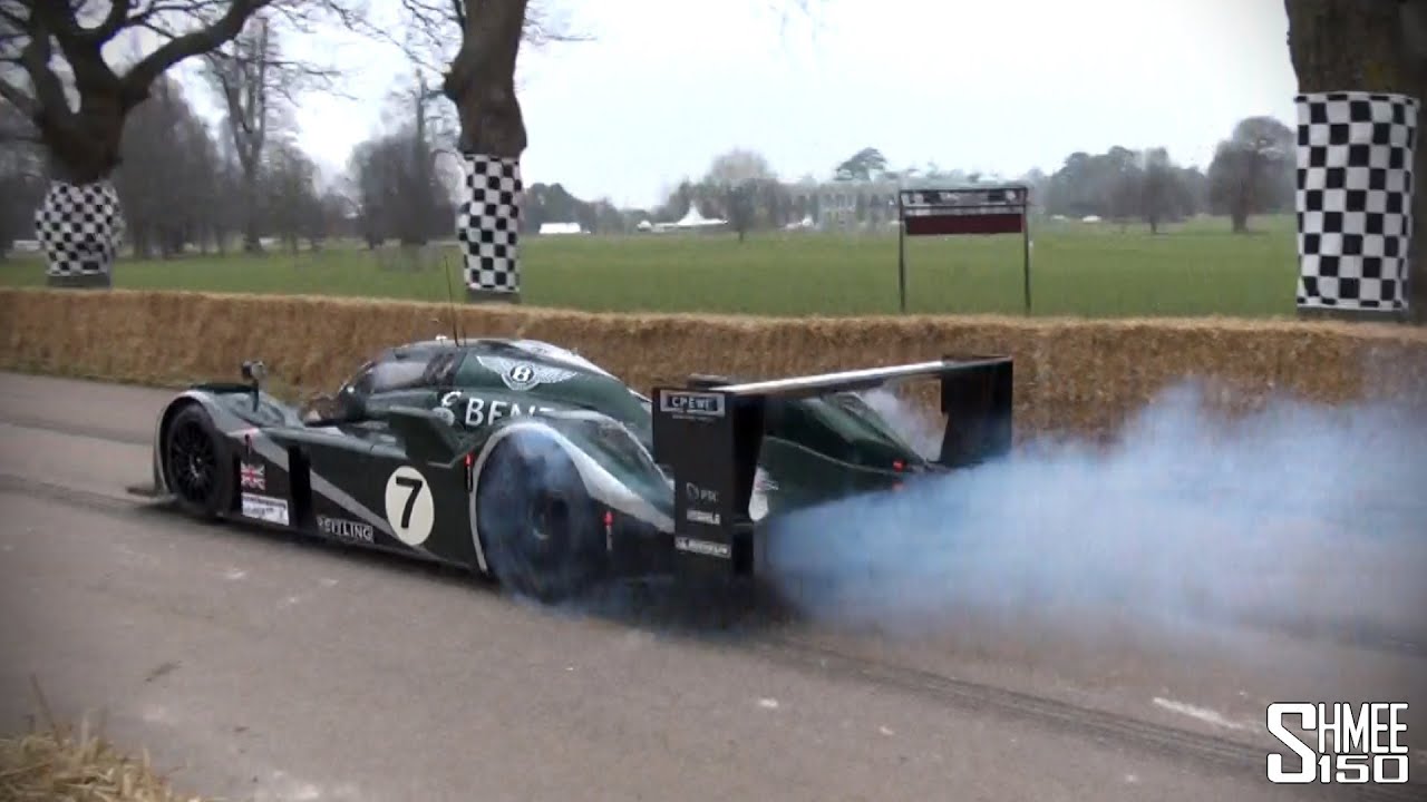 Bentley Speed 8 - Burnouts and Accelerations - Le Mans 2003 Winning Car